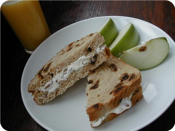 Raisin Finger Sandwiches