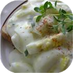 Creamed Hard Boiled Eggs