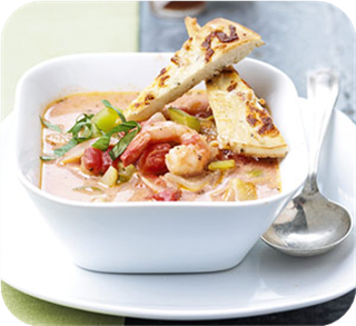 Creamy shrimp & tomato chowder 