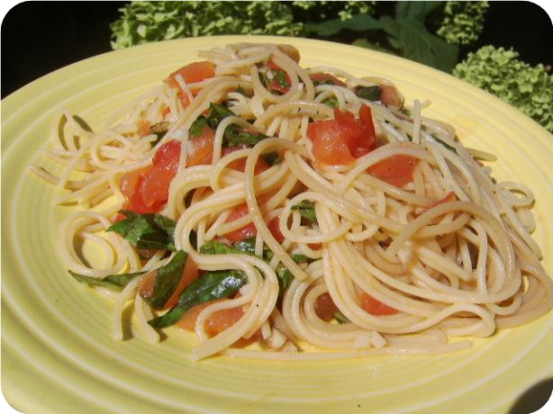 Angel Hair Pasta With Simple Garlic &amp; Basil