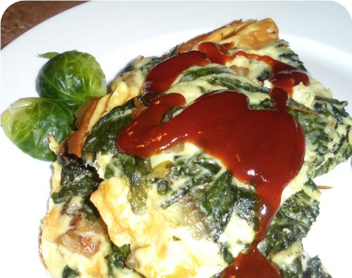 Fresh Spinach Mushroom Frittata