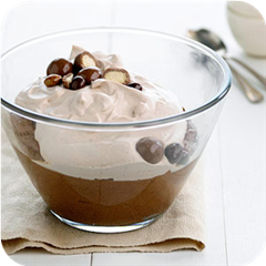 Chocolate-malted mousse 