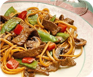 Peppery beef and vegetables 