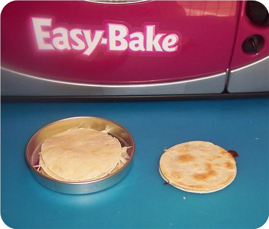 Easy Bake Oven Quesadilla