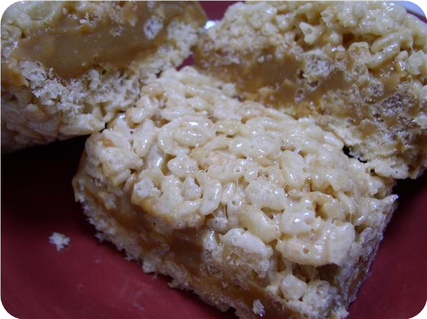 Caramel  Krispies Bars