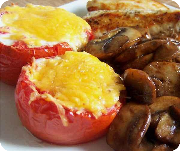 Herbed-Yogurt Baked Tomatoes