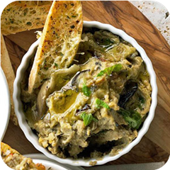 Mediterranean eggplant dip 