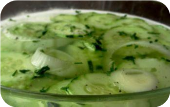 Cucumber and Onion Salad