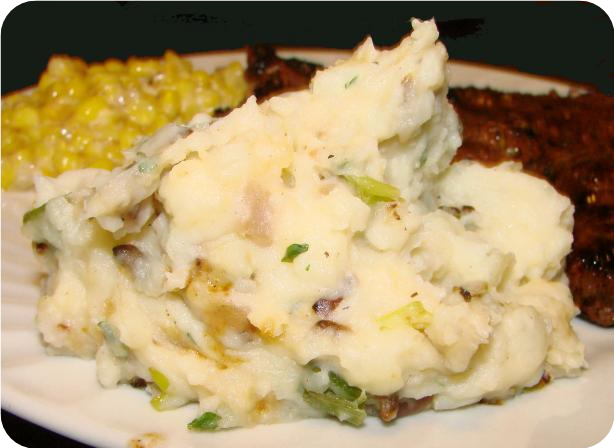 Double-Onion Smashed Potatoes