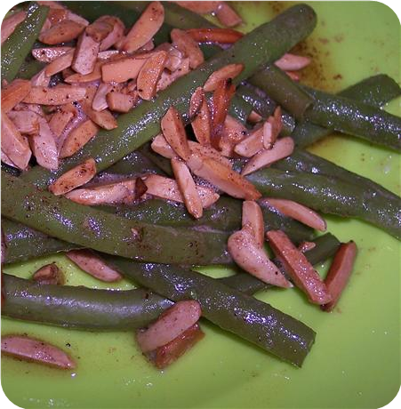 Garlic Almond Green Beans