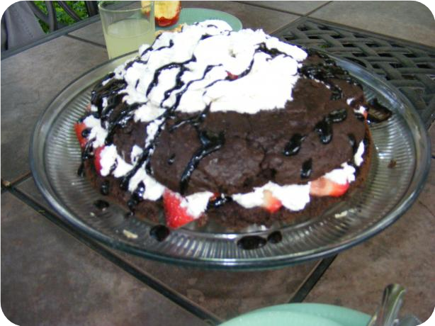 Chocolate Strawberry Shortcake