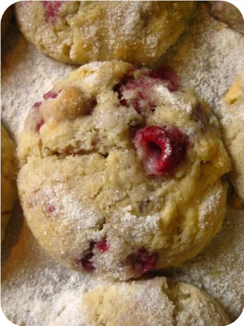 Chunky White Chocolate-Raspberry Muffins
