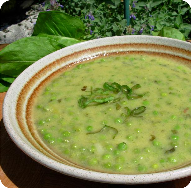 Soupe a L'oseille Et Aux Petits Pois - Sorrel and  Pea Soup