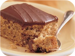 Banana Cake with Fudge Frosting