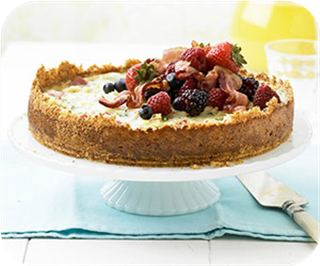 Bread Pudding Quiche with Berries & Bacon 