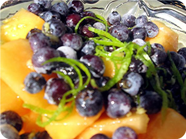 Gingered Blueberry-Melon Toss