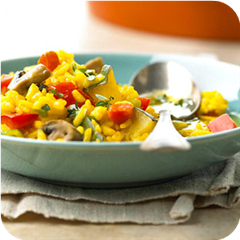 Mario Batali's Spanish-Style Rice with Winter Vegetables