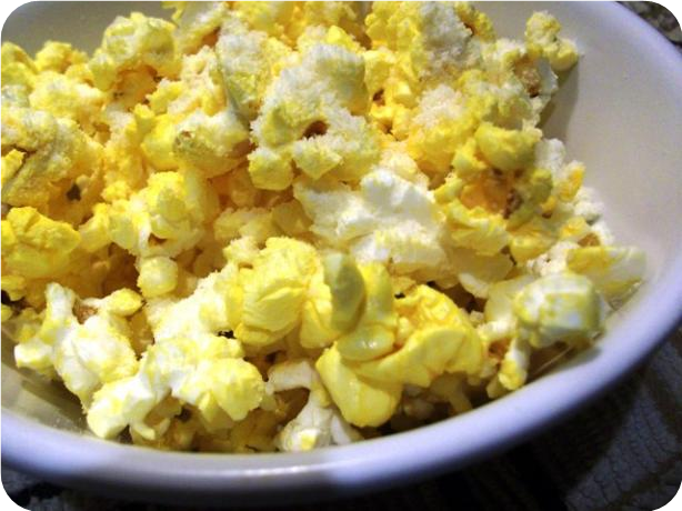 Popcorn With Parmesan and Pecorino