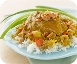 Curried chicken 