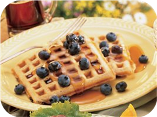 Blueberry-Whole Grain Waffles