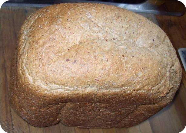 Whole Wheat, Flax &amp; Honey Bread Machine Bread