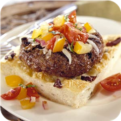 Grilled porcini mushroom burgers 