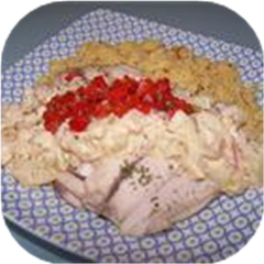Poached Fish with Cucumbers