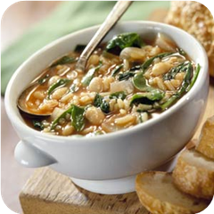 Savory Spinach Bean Soup