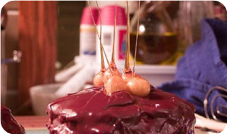 Crepe Cake with Hazelnut Meringue and Ganache
