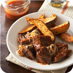 Brisket in Onion-Ale BBQ Sauce