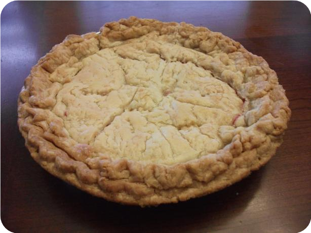 French Rhubarb Pie
