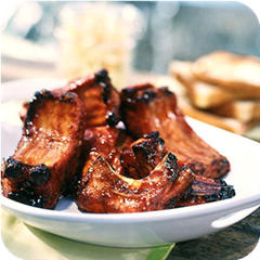 Spicy beer-brined ribs 