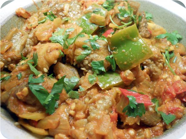 India Spiced Eggplant (Aubergine)