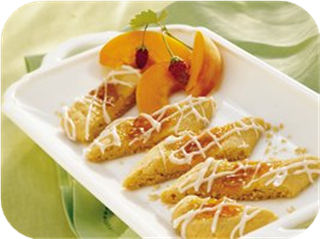 Glazed Apricot Jam Strips
