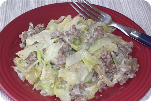 Beef &amp; Cabbage Alfredo