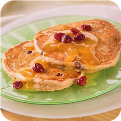 Cranberry-Wheat Pancakes