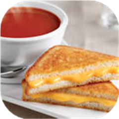 Tomato Soup and Grilled Cheese Sandwich