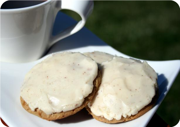 Frosted Butterscotch Cookies