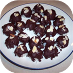 Almond Coconut Chocolate Cookie Balls