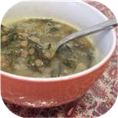 Syrian-Style Lentil and Spinach Soup