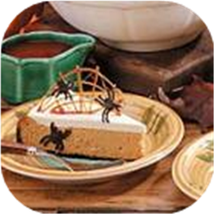 Spiderweb Pumpkin Cheesecake