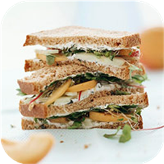 Cucumber and Apricot Sandwiches