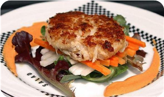 Lemongrass Crab Cakes with Sriracha Mayo