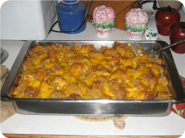 Cheeseburger Strata