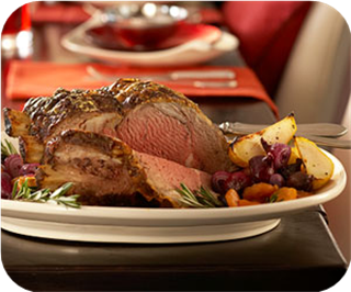 Christmas rib roast 
