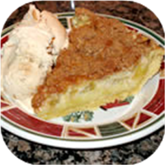 Sour Cream Rhubarb Pie