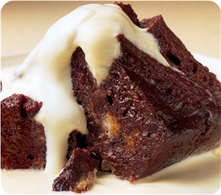 Bun and butter pudding