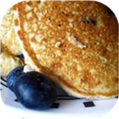 Mom's Oatmeal Blueberry Pancakes