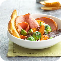 Ham-vegetable medley 