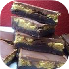 Crunchy Peanut Butter Swirl Brownies